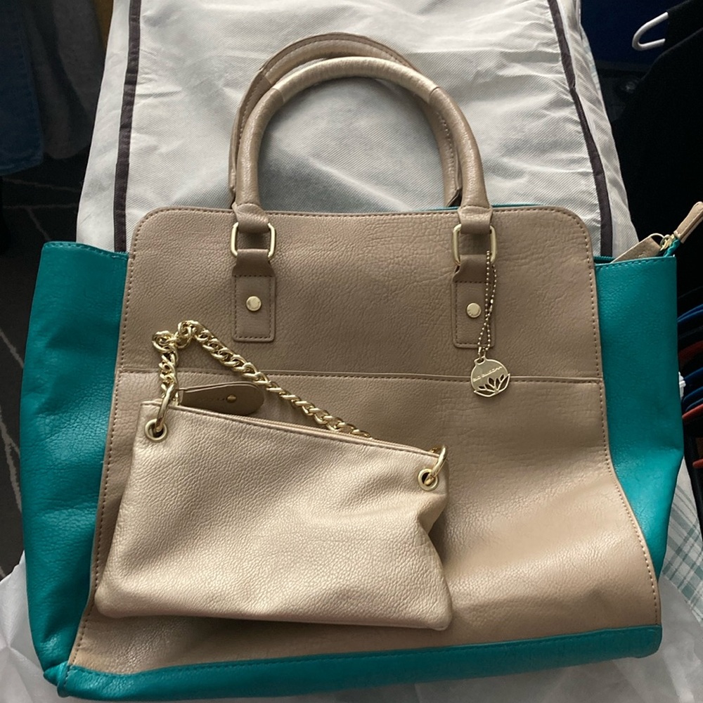 Big Buddha Nala colorblock shoulder bag - new without tags